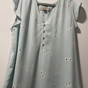 LOFT Soft Blue Blouse